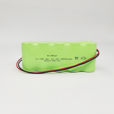 High Temperature Ni-Mh Battery Pack 12V 2500mAh Charge &amp; Discharge Temperature -20℃~+70℃