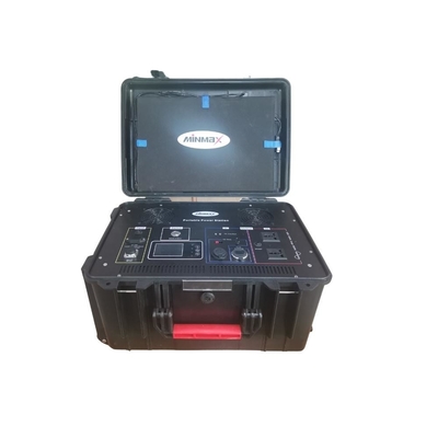 24kg Portable Power System 1500Wh Waterproof IP67 Trolley Case for Geological Survey Field Rescue Camping RV and More
