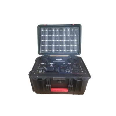 0.2C Discharging Portable Power Station 1500wh Solar Generator With Panels