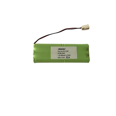 600mA 72g 7.2 V Ni-Mh Battery Pack With ROHS Certification